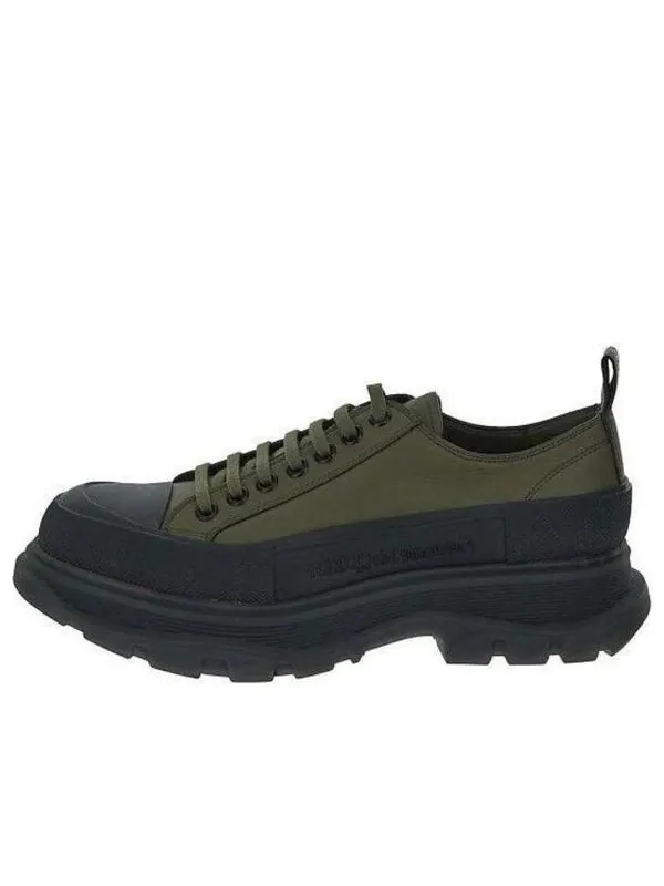 Кроссовки lace-up sneakers 'army green black' Alexander Mcqueen — изображение 1 из 3, зеленый/черный