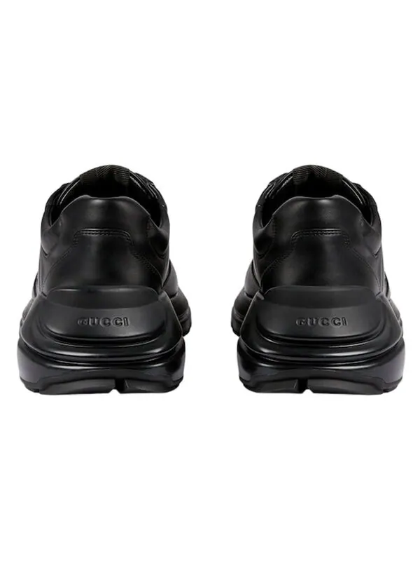 Кроссовки rhyton 'interlocking g - black ivory' Gucci — изображение 4 из 4, черный