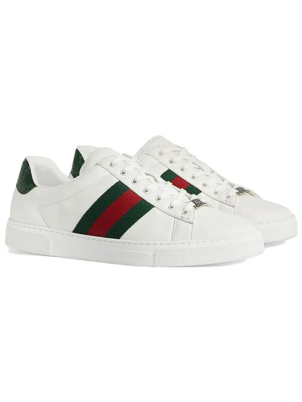 Кроссовки ace web 'white' Gucci — изображение 2 из 4, белый