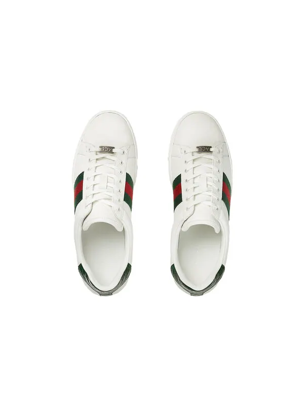 Кроссовки ace web 'white' Gucci — изображение 3 из 4, белый