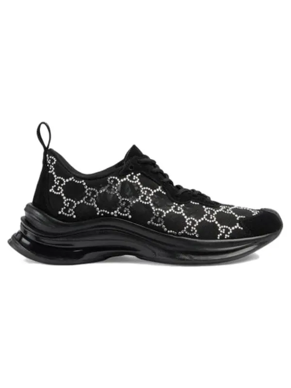 Кроссовки run gg crystal sneaker 'black' Gucci — изображение 2 из 4, черный/белый