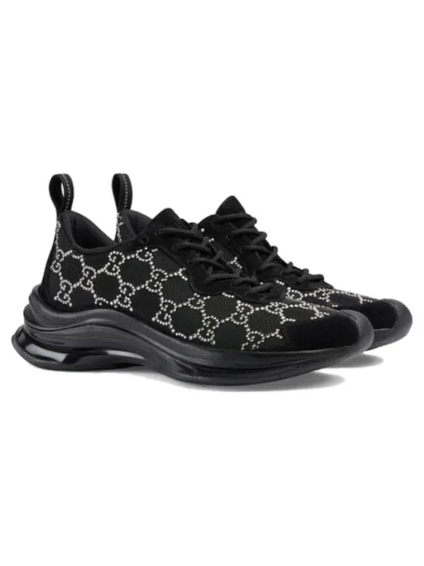 Кроссовки run gg crystal sneaker 'black' Gucci — изображение 3 из 4, черный/белый