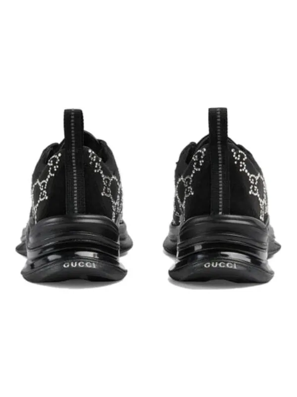 Кроссовки run gg crystal sneaker 'black' Gucci — изображение 4 из 4, черный/белый