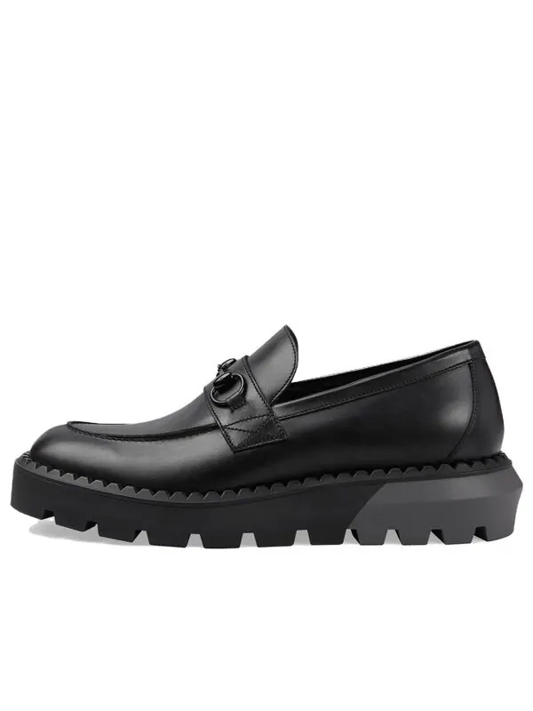 Кроссовки horsebit loafers 'all black' Gucci — изображение 1 из 4, черный