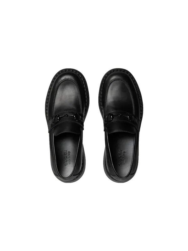 Кроссовки horsebit loafers 'all black' Gucci — изображение 3 из 4, черный