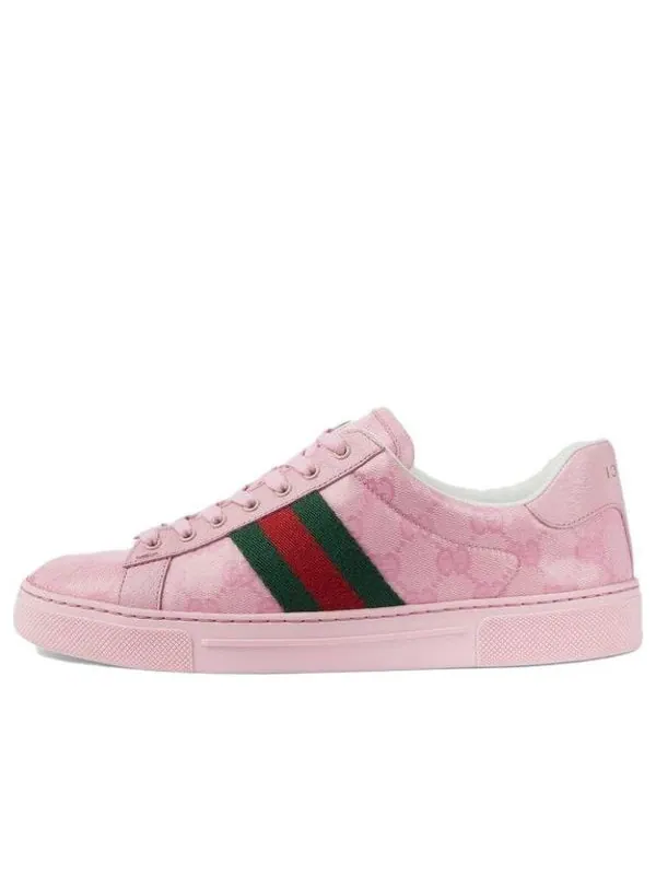 Кроссовки ace sneaker with web 'pink' Gucci — изображение 1 из 4, розовый