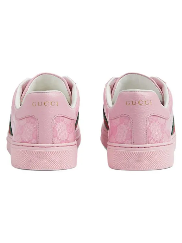 Кроссовки ace sneaker with web 'pink' Gucci — изображение 4 из 4, розовый