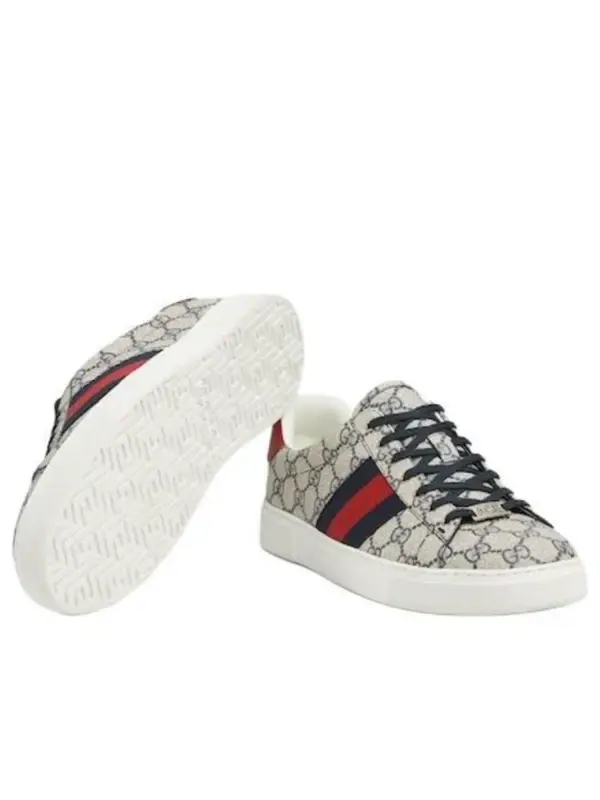 Кроссовки ace web Gucci — изображение 2 из 3, бежевый