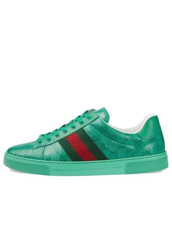 Кроссовки ace gg crystal canvas sneaker 'green' Gucci — изображение 1 из 4, зеленый
