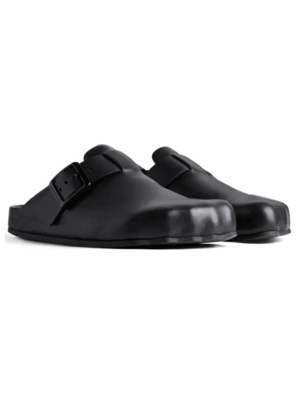 Тапочки sunday leather clogs 'black' Balenciaga — изображение 3 из 4, черный