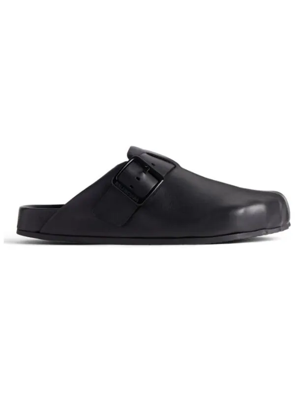 Тапочки sunday mules 'black matte calfskin' Balenciaga — изображение 2 из 4, черный