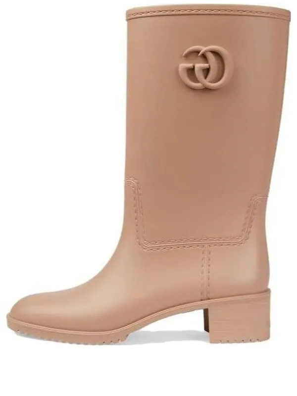 Кроссовки double g rain boot 'light brown rubber' Gucci — изображение 1 из 4, бежевый