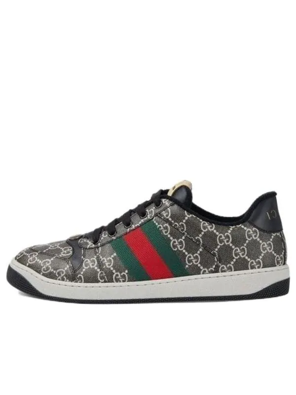 Кроссовки screener sneaker gg supreme canvas 'black grey' Gucci — изображение 1 из 4