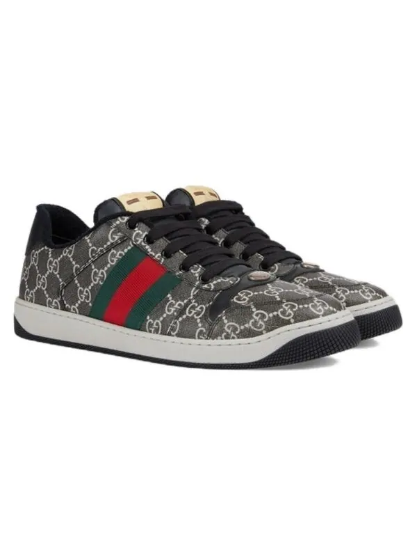 Кроссовки screener sneaker gg supreme canvas 'black grey' Gucci — изображение 2 из 4