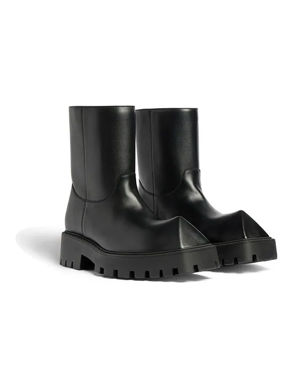 Кроссовки rhino booties 'black smooth calfskin' Balenciaga — изображение 3 из 4, черный