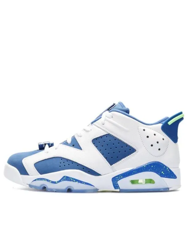Кроссовки 6 низкие Air Jordan — изображение 1 из 4, белый/зеленый-синий