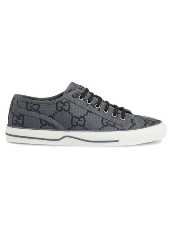 Кроссовки tennis 1977 'gg monogram grey black' Gucci — изображение 2 из 4, темный серый/черный