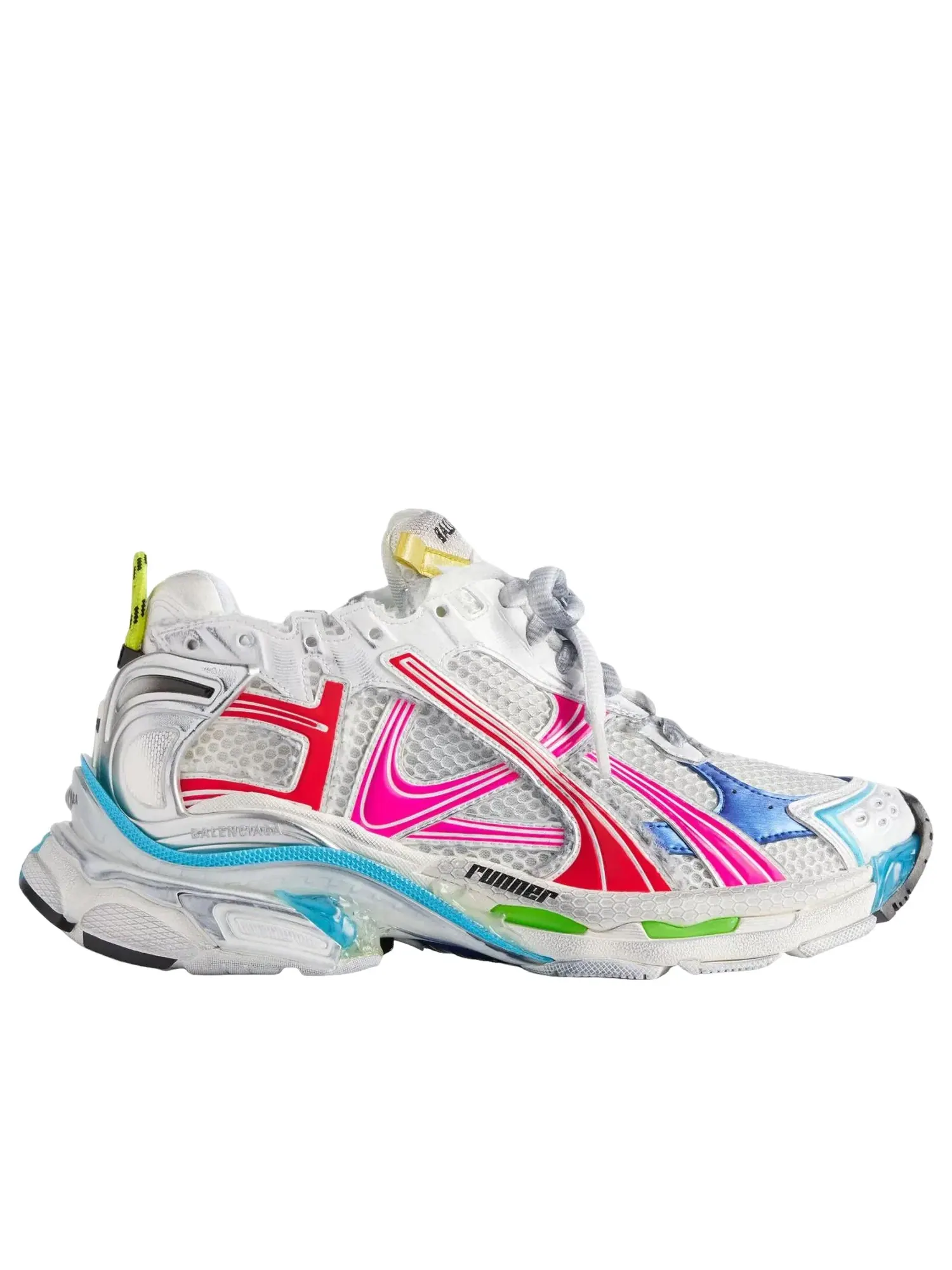 Женские кроссовки для бега с принтом Balenciaga Runner Sneaker 'Multicolored' — изображение 2 из 5, мульти