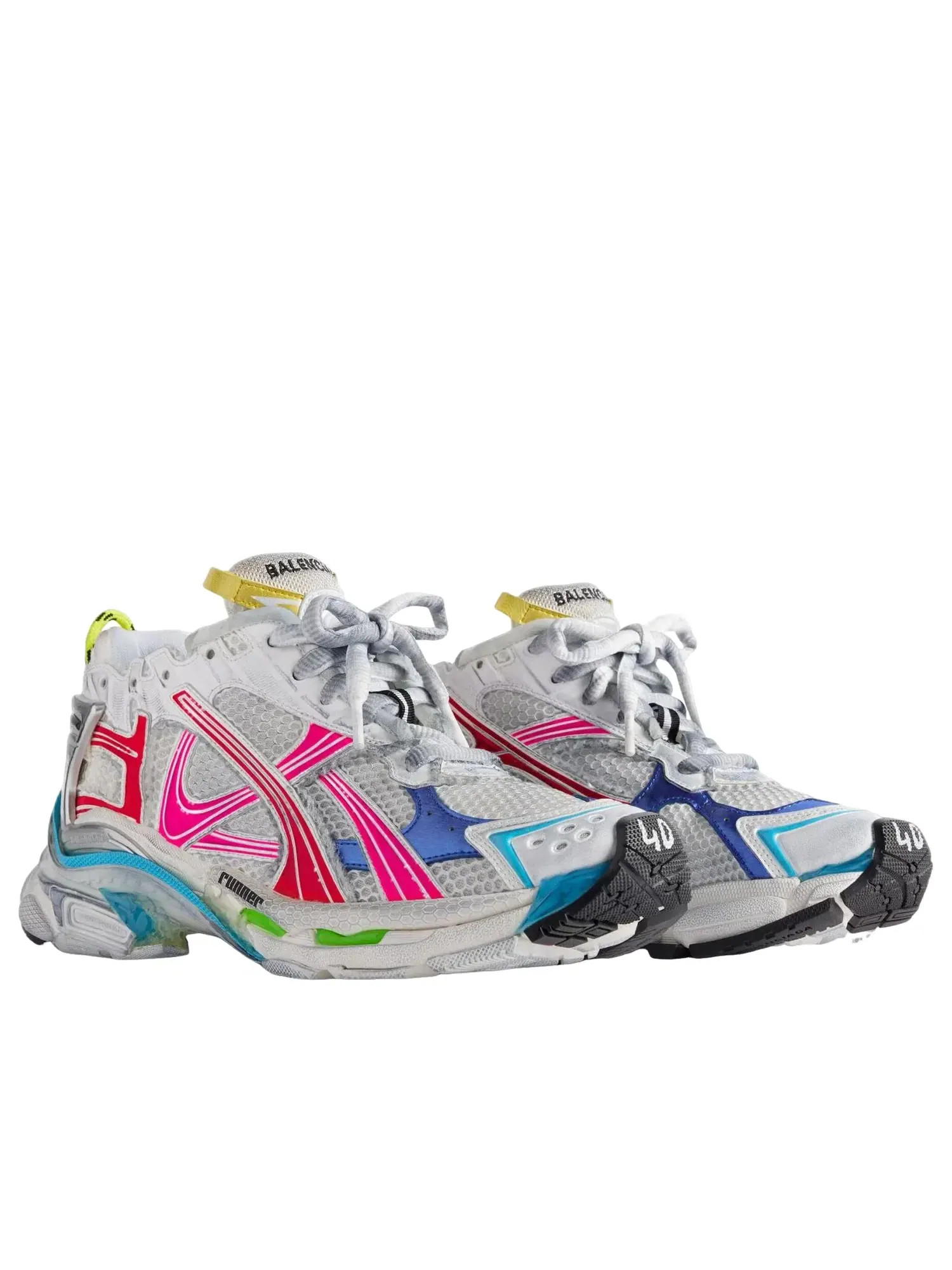 Женские кроссовки для бега с принтом Balenciaga Runner Sneaker 'Multicolored' — изображение 3 из 5, мульти