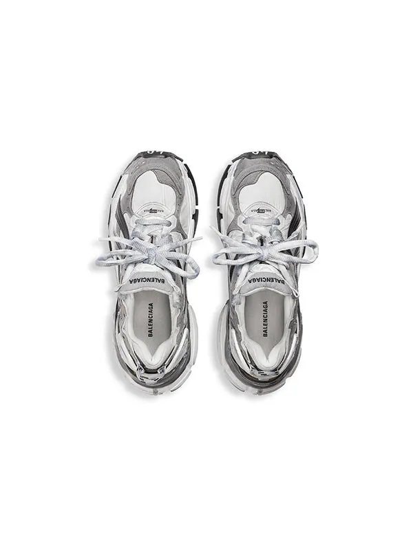 Кроссовки runner sneakers 'grey white and black nylon and suede like fabric' Balenciaga — изображение 4 из 4
