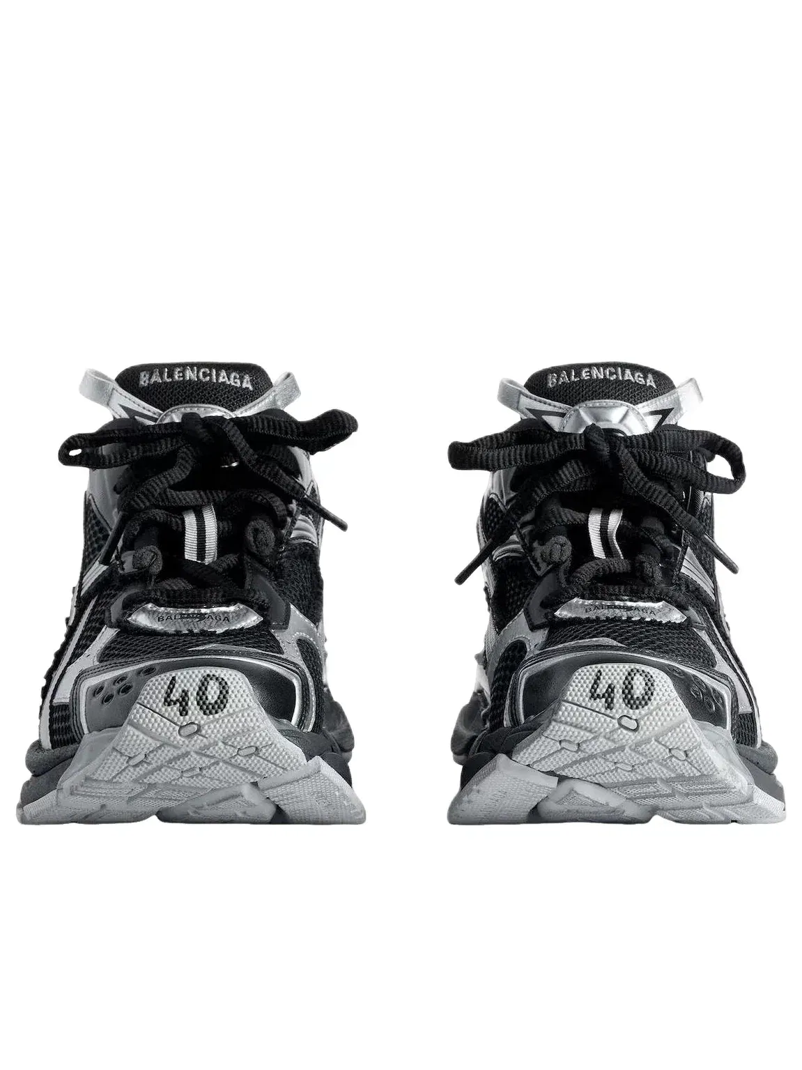 Мужские кроссовки с шнуровкой Balenciaga Runner — изображение 4 из 7, черный