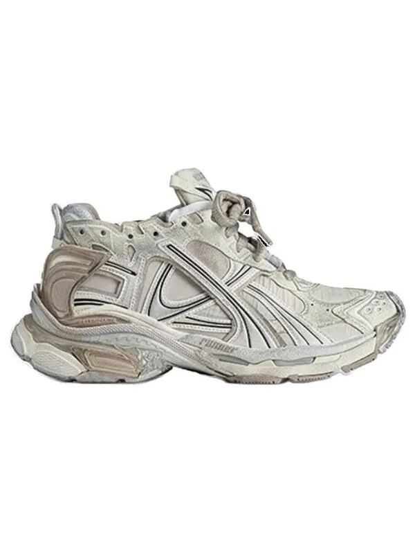 Кроссовки runner sneakers 'beige nylon suede-like fabric' Balenciaga — изображение 2 из 4, бежевый