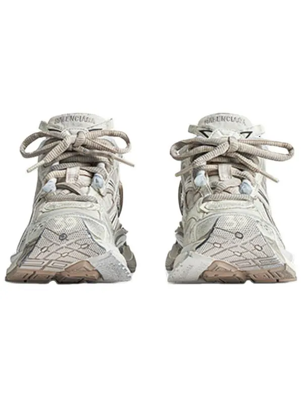 Кроссовки runner sneakers 'beige nylon suede-like fabric' Balenciaga — изображение 3 из 4, бежевый