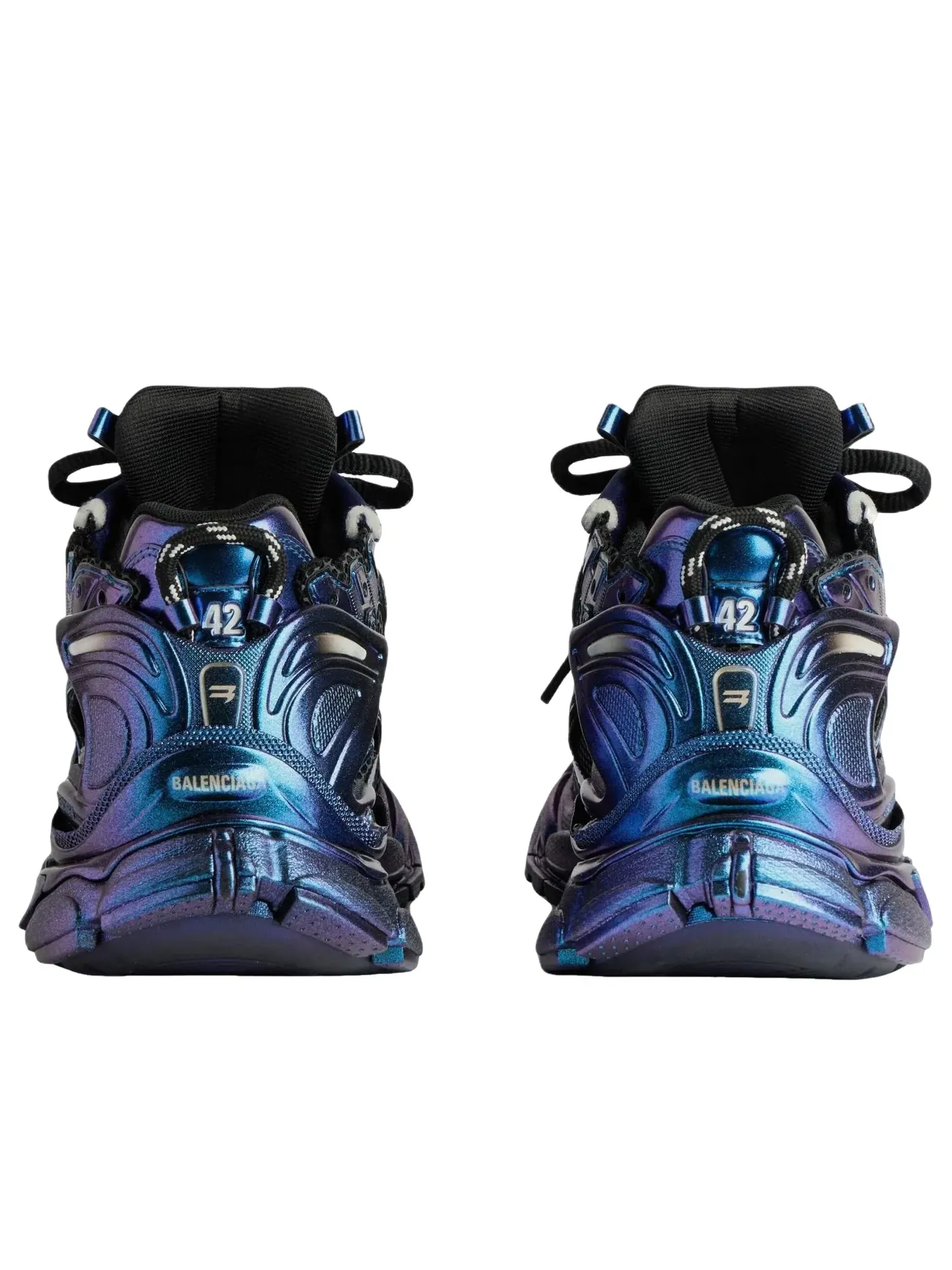 Кроссовки Balenciaga Runner Iridescent 'Blue' 772774WRNBT4000 — изображение 3 из 4, синий