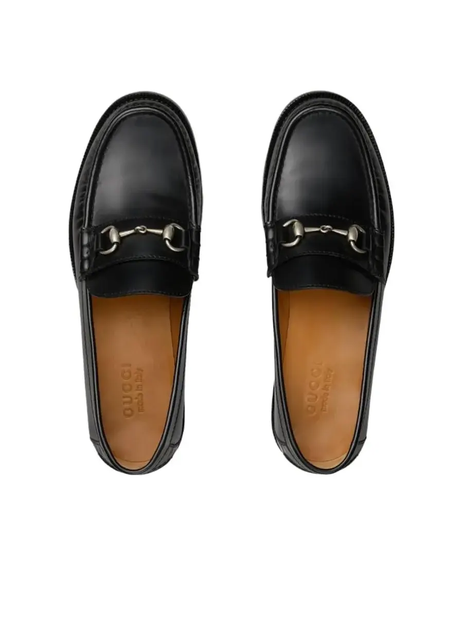 Кроссовки Gucci Horsebit Loafer 'Black' — изображение 3 из 5, черный