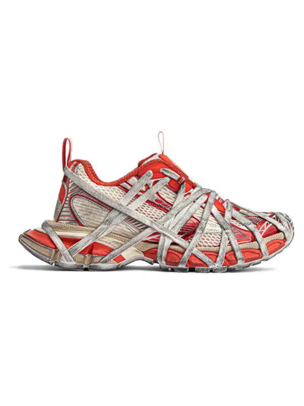Кроссовки 3xl extreme lace sneakers 'orange beige mesh and polyurethane' Balenciaga — изображение 2 из 4