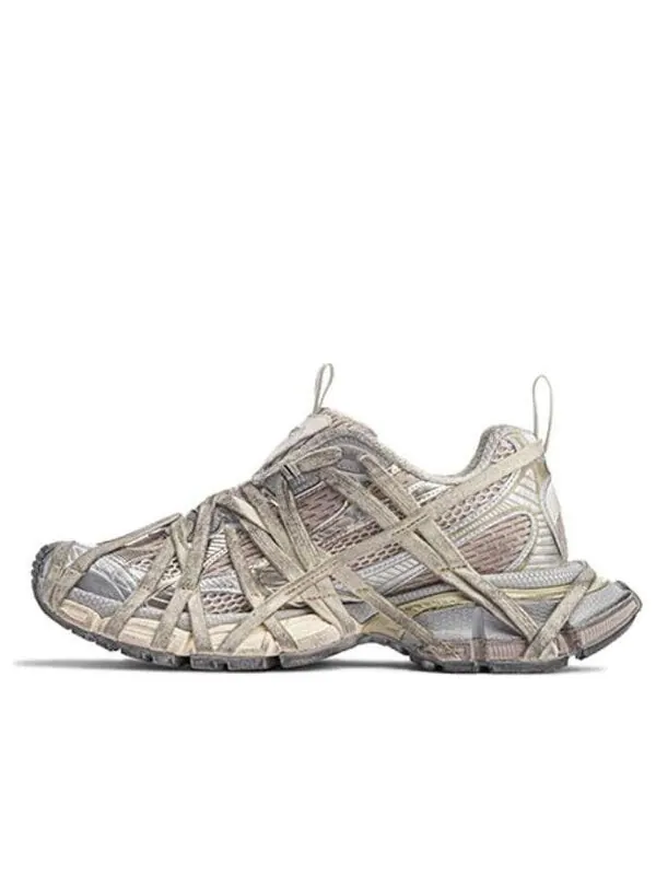 Кроссовки 3xl extreme lace sneakers 'light beige mesh and polyurethane' Balenciaga — изображение 1 из 4, бежевый/серый