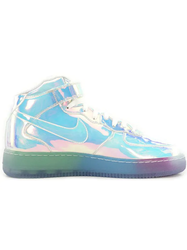 Кроссовки air force 1 mid переливающиеся Nike — изображение 2 из 3, синий/фиолетовый