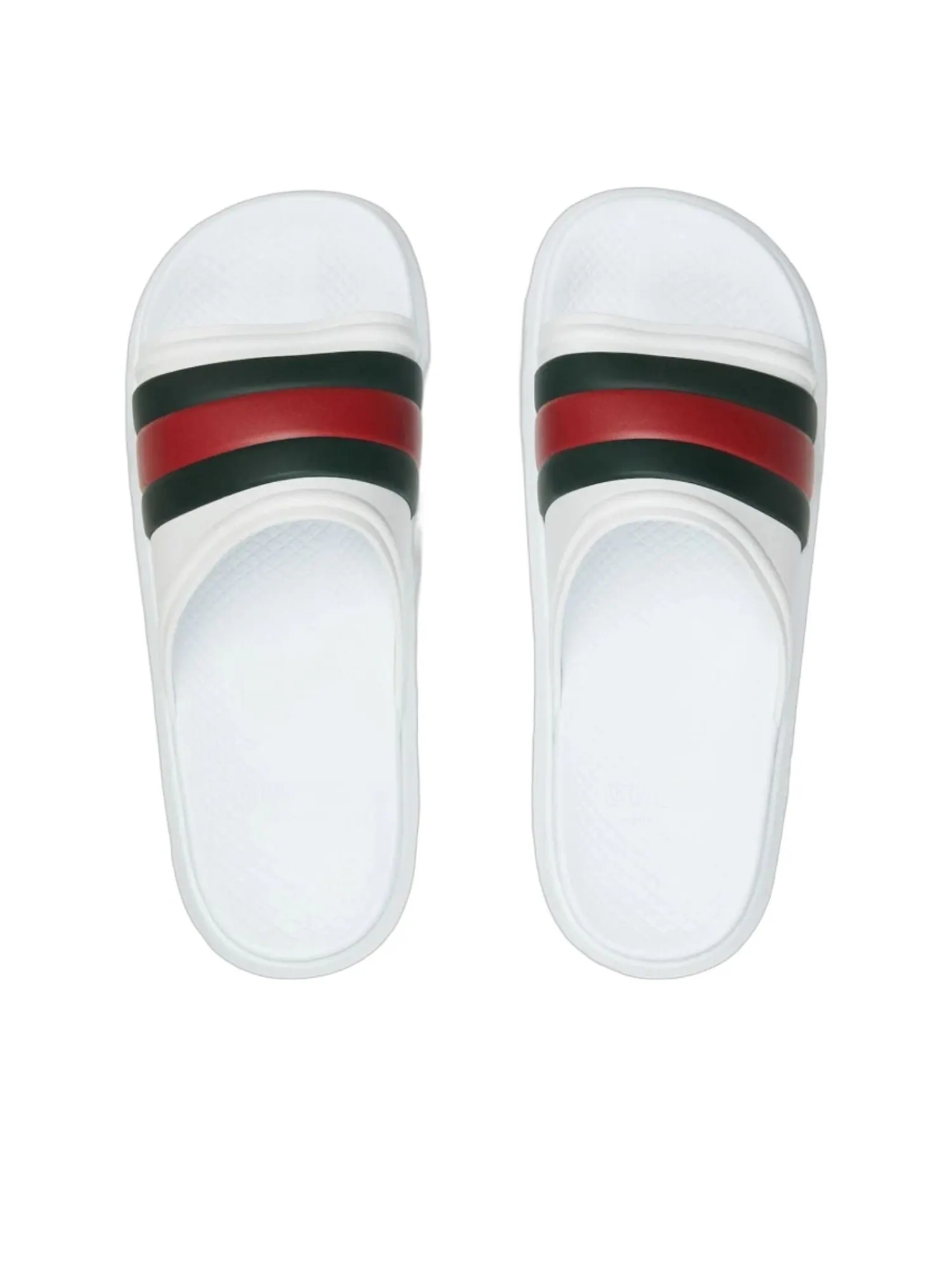 Сандалии Gucci Web Slide Sandal 'White Green Red' — изображение 3 из 4, белый