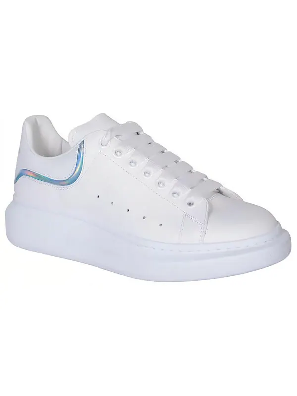 Кроссовки oversized sneakers 'white iridescent' Alexander Mcqueen — изображение 3 из 4, белый/мульти