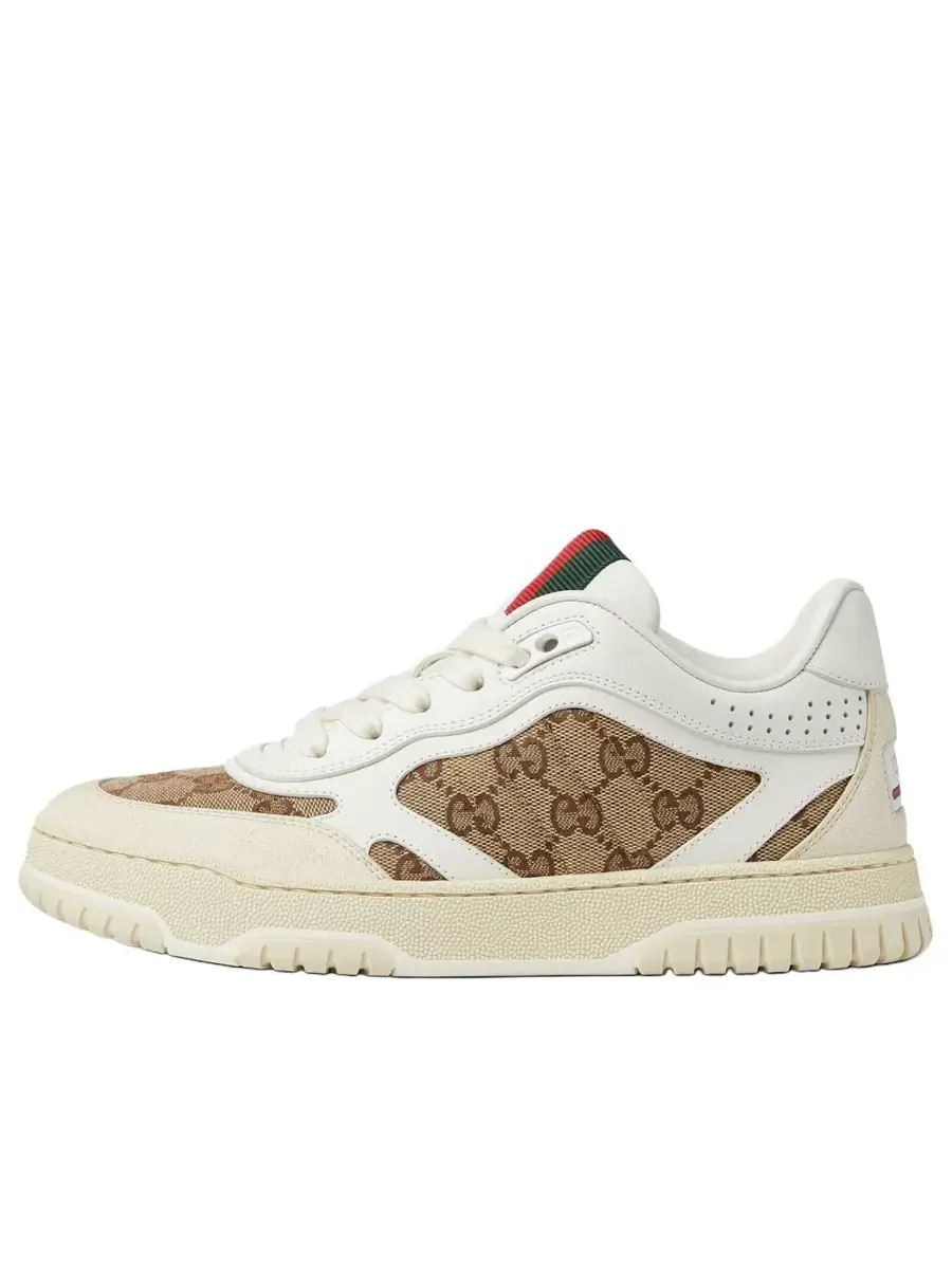 Кроссовки (WMNS) Gucci Re-Web 'GG Canvas White Beige' — изображение 1 из 5, белый