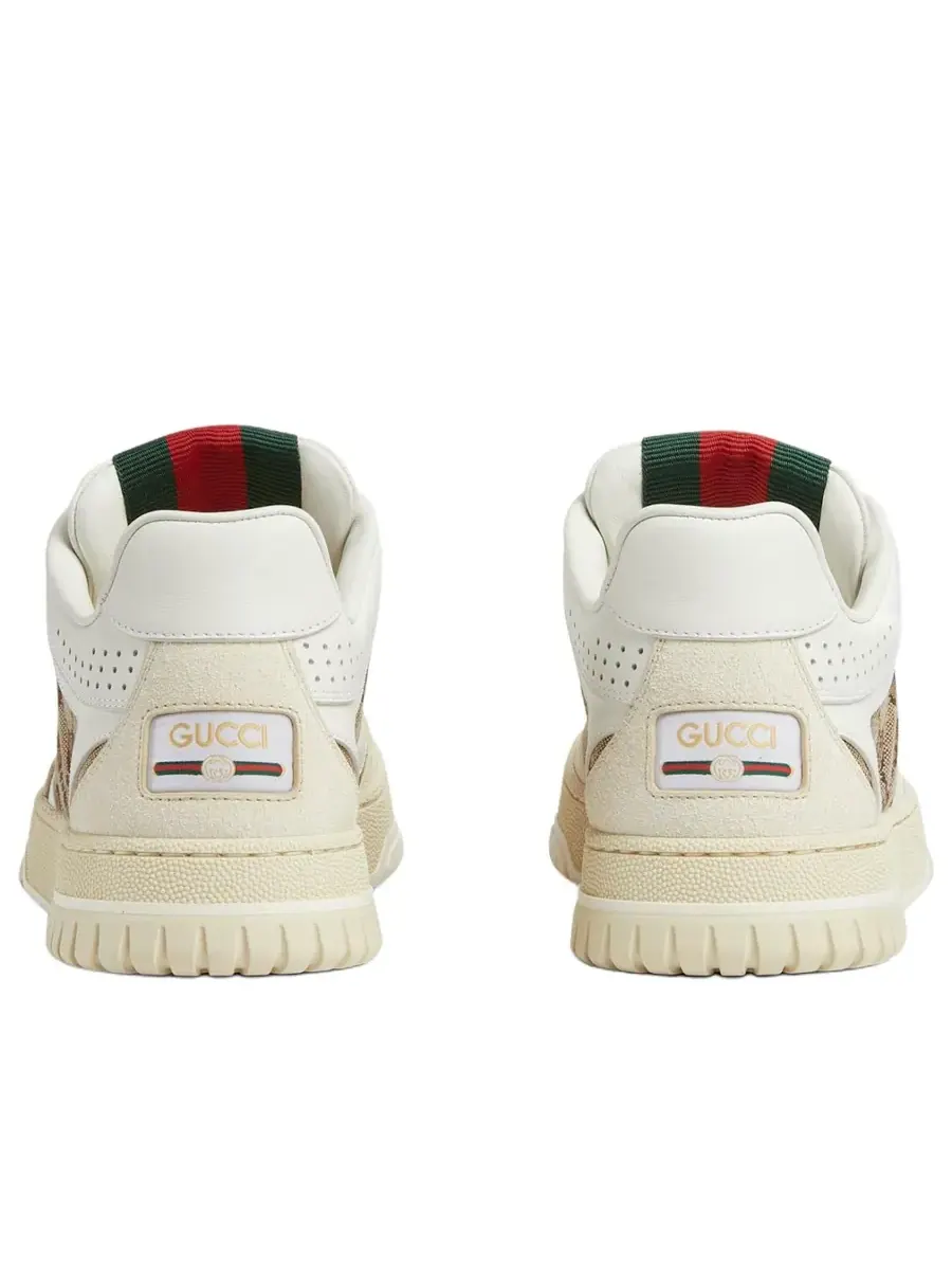 Кроссовки (WMNS) Gucci Re-Web 'GG Canvas White Beige' — изображение 4 из 5, белый