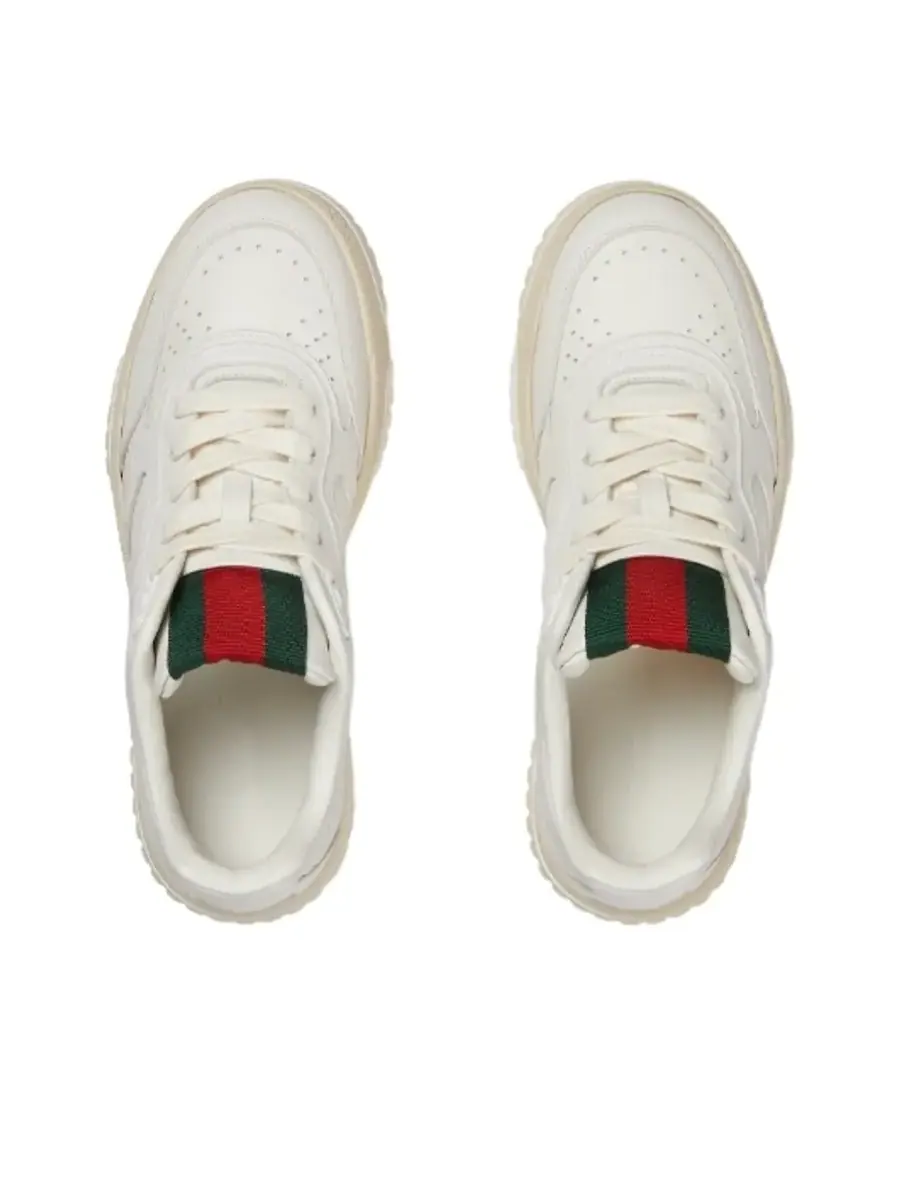 Кроссовки (WMNS) Gucci Re-Web Sneaker 'White' — изображение 3 из 5, белый