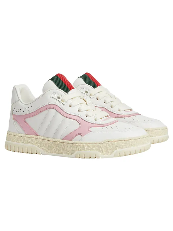Кроссовки re-web sneakers 'white pink' Gucci — изображение 2 из 4, белый/розовый