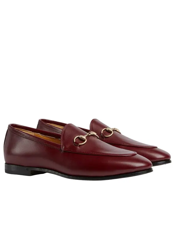 Кроссовки jordaan loafers Gucci — изображение 2 из 4, бордовый