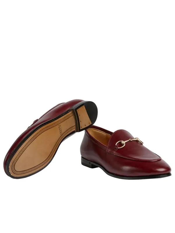 Кроссовки jordaan loafers Gucci — изображение 3 из 4, бордовый