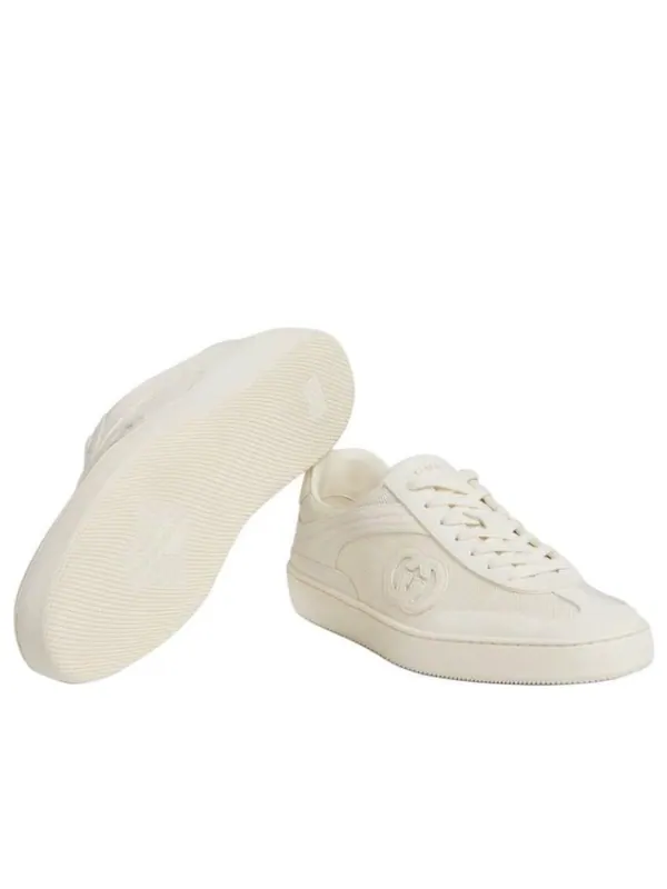 Кроссовки interlocking g sneaker Gucci — изображение 2 из 3, бежевый