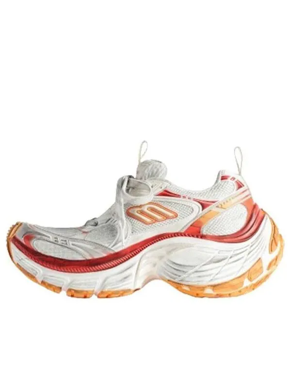 Кроссовки 10xl sneakers 'white red and orange mesh tpu and rubber' Balenciaga — изображение 1 из 4, белый/оранжевый/красный