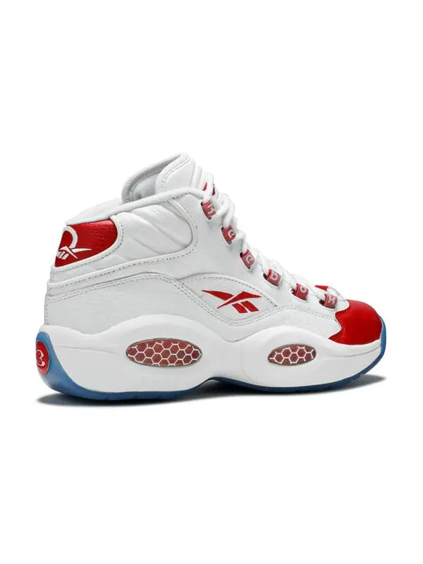 Кроссовки question mid 'white pearlized red' Reebok — изображение 3 из 4, белый/красный
