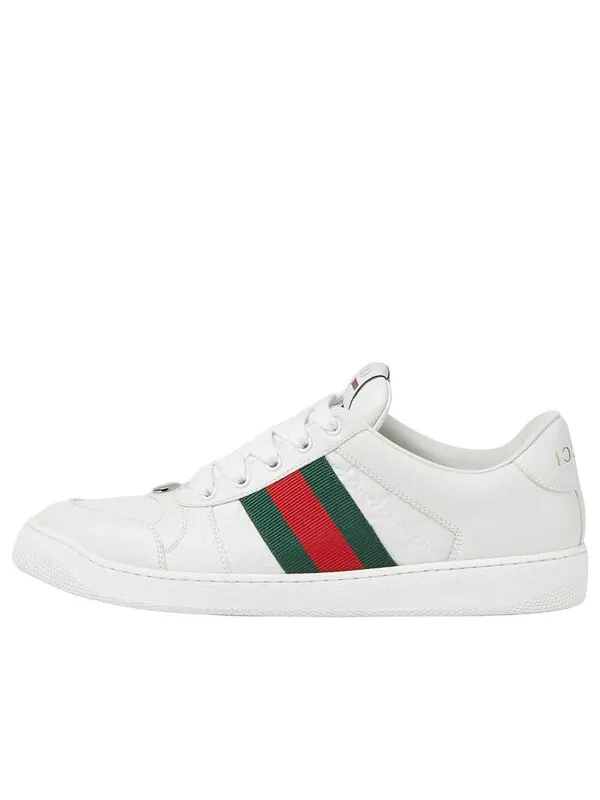 Кроссовки screener 'white' Gucci — изображение 1 из 4, белый/зеленый/красный