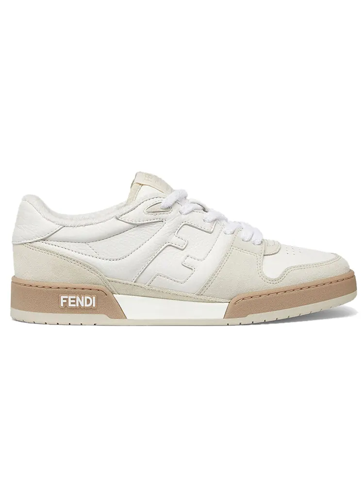 Кроссовки FENDI Match Low Top Suede 'White' — изображение 2 из 4, белый