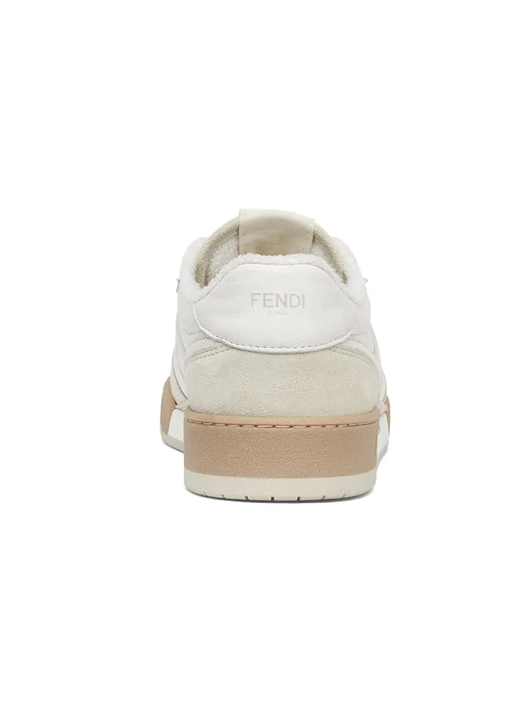 Кроссовки FENDI Match Low Top Suede 'White' — изображение 4 из 4, белый