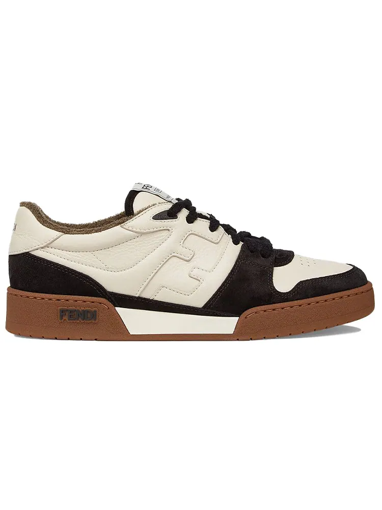 FENDI Match Low Top Suede 'Black Beige' — изображение 2 из 5, кремовый/черный