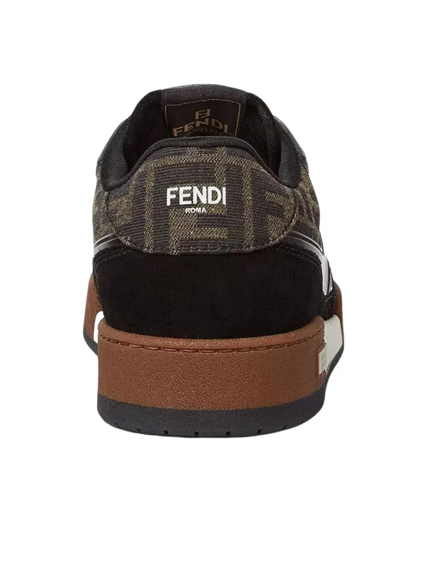 Мужские кроссовки с шнуровкой Fendi SS26 Match — изображение 5 из 5, коричневый