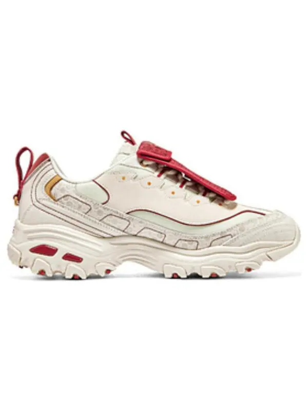 Кроссовки dlites cny 'cream' Skechers — изображение 2 из 4, кремовый/красный