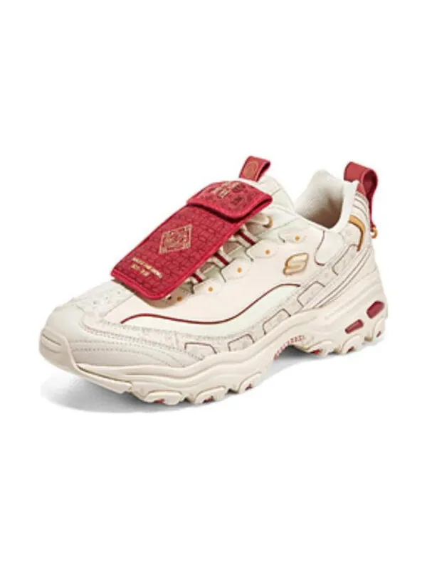 Кроссовки dlites cny 'cream' Skechers — изображение 3 из 4, кремовый/красный